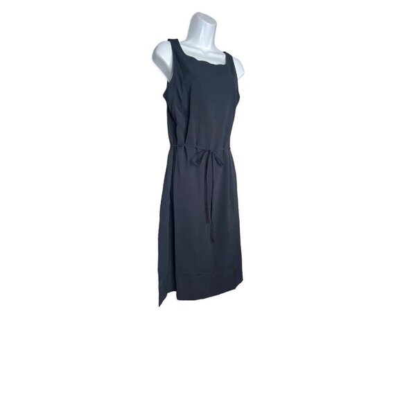 Ministry of Supply Womens Swift Sheath Dress Tied Waist in Navy Blue Size XS - Picture 4 of 11